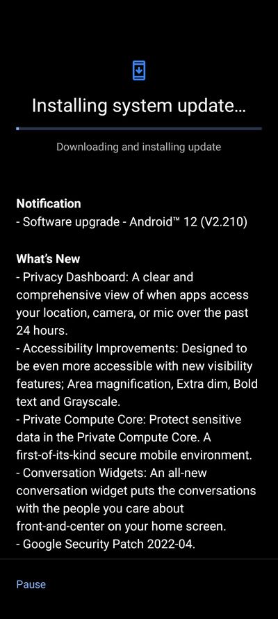 Nokia G10 Android 12 OTA