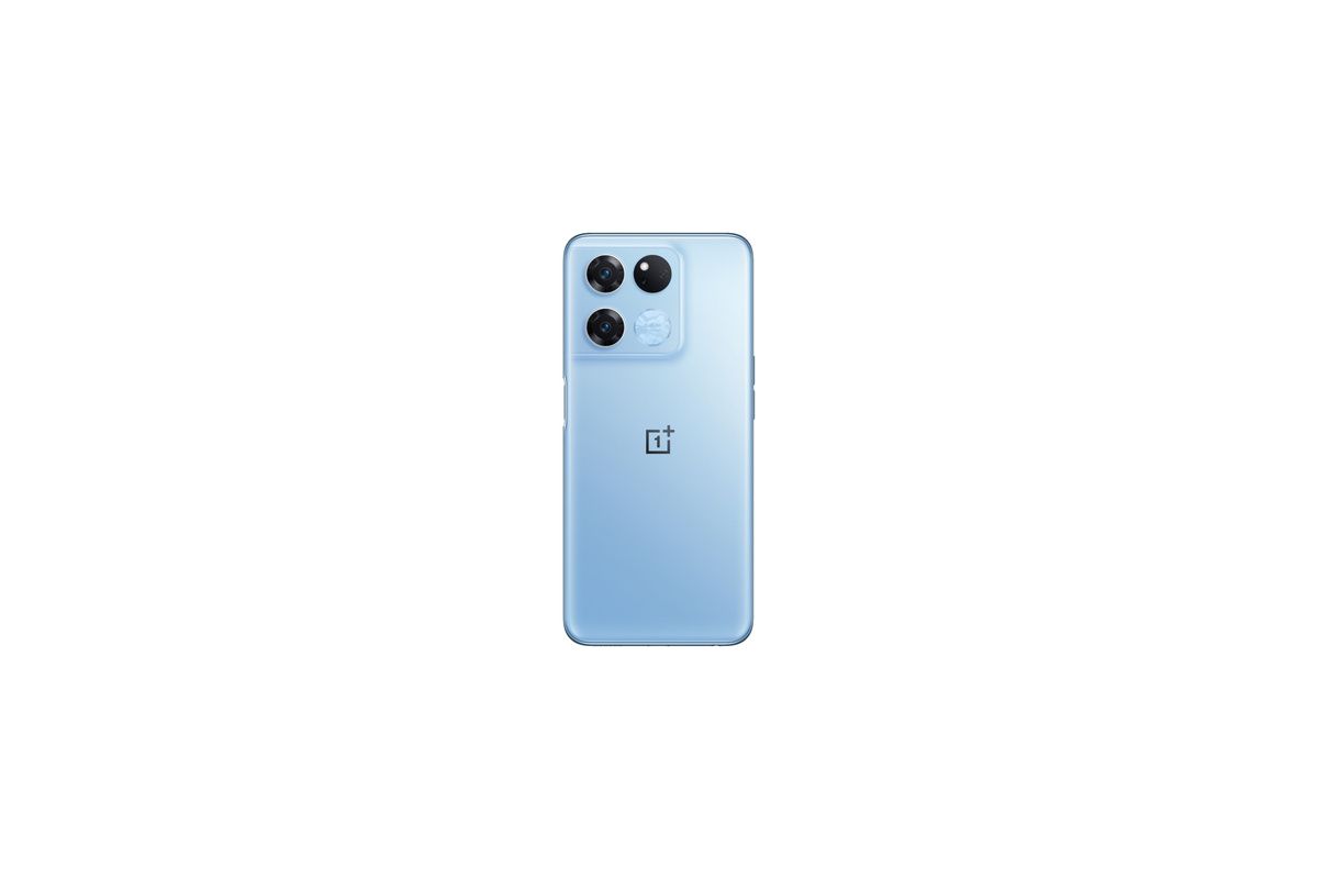 OnePlus Ace Race Edition in blue color displayed over a white background