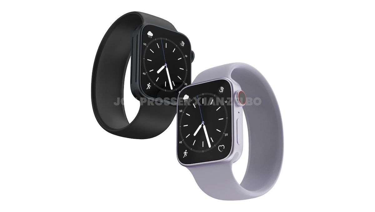 flat Apple Watch Series 8 render
