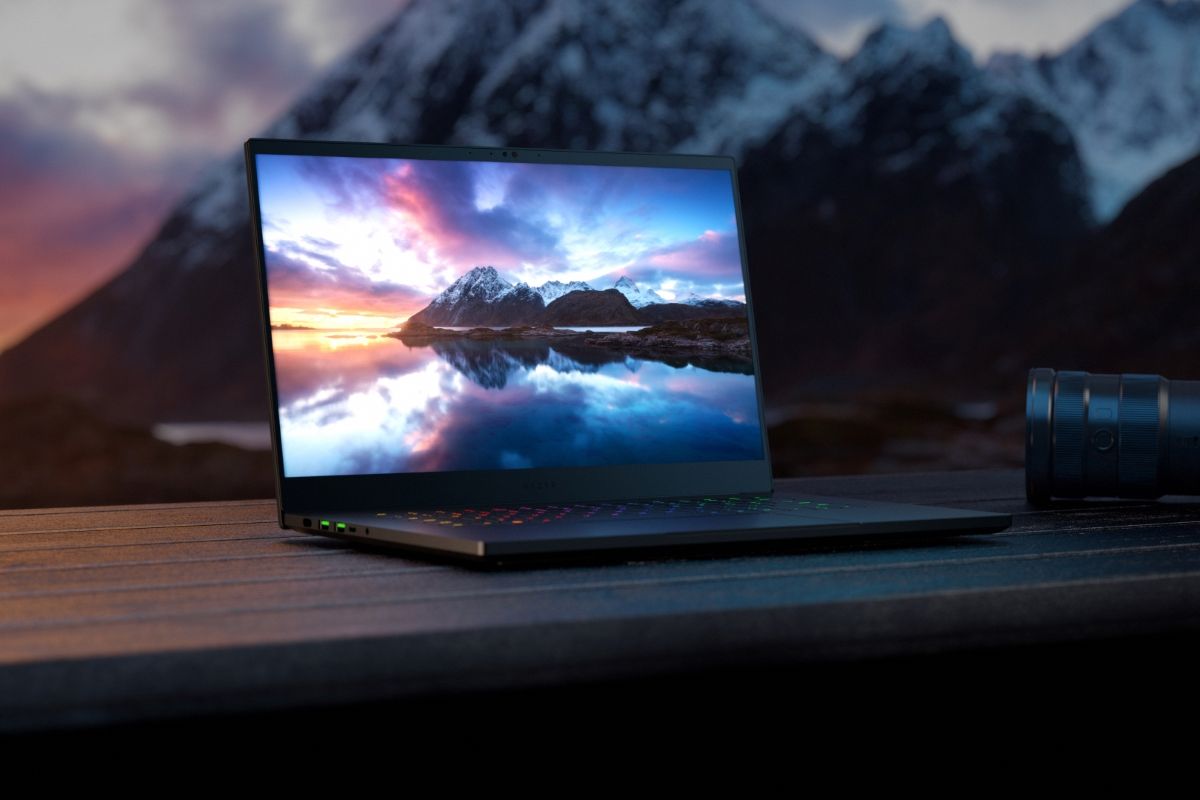 Razer Blade 15 laptop with an OLED display