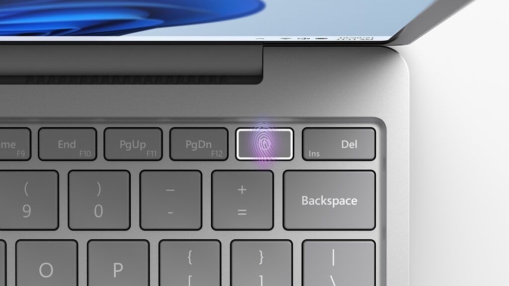 Fingerprint reader on the Surface Laptop Go 2 