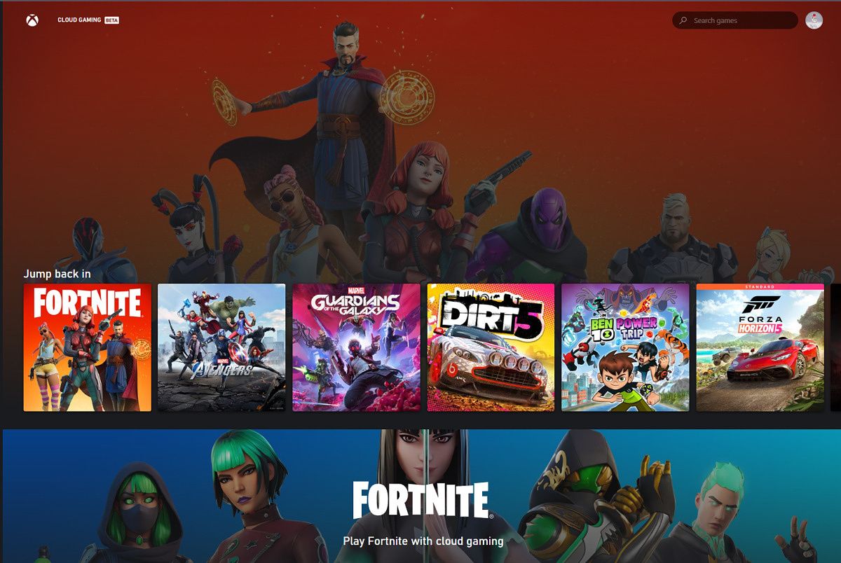 Play Fortnite, Xbox Cloud Gaming (Beta) on Xbox.com in 2023