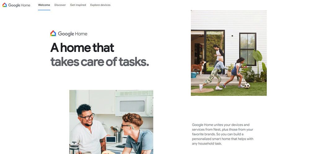 Google Home gets a fancy new homepage and 'works with' program