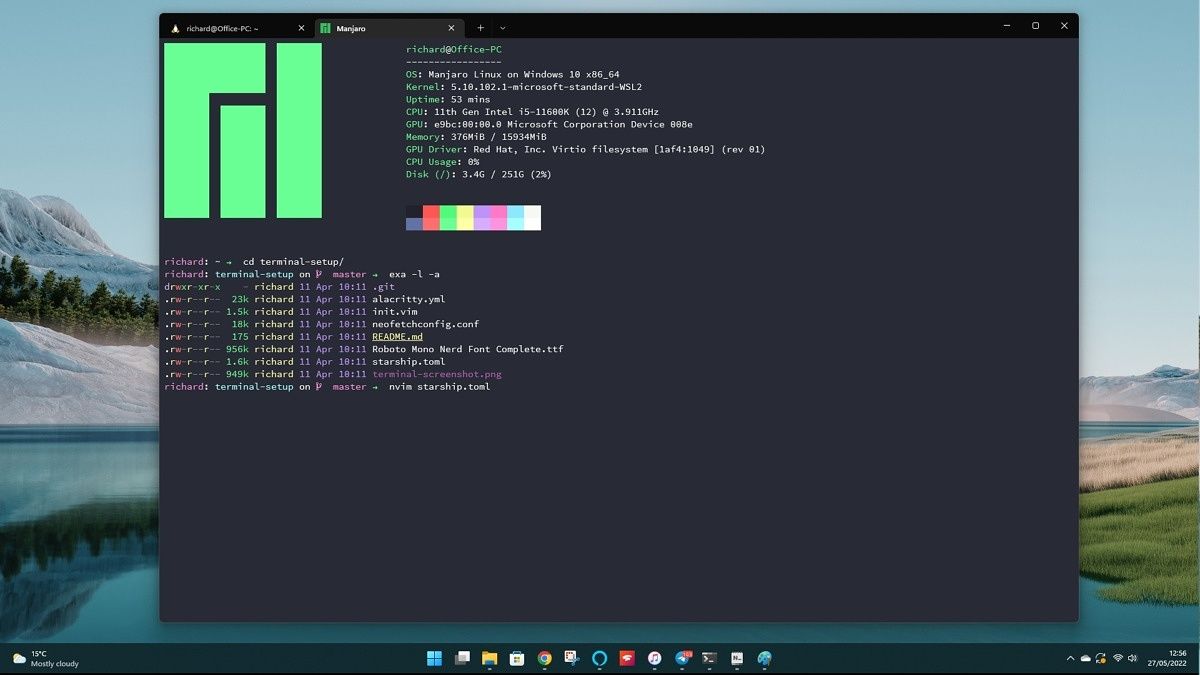 Manjaro for WSL on Windows 11