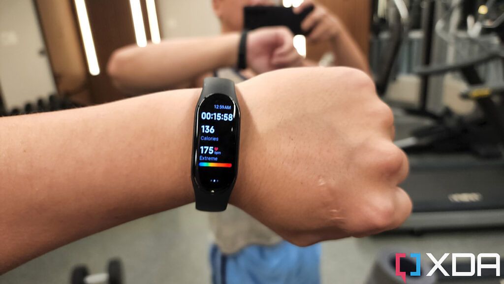 working out with the Smart Band 7