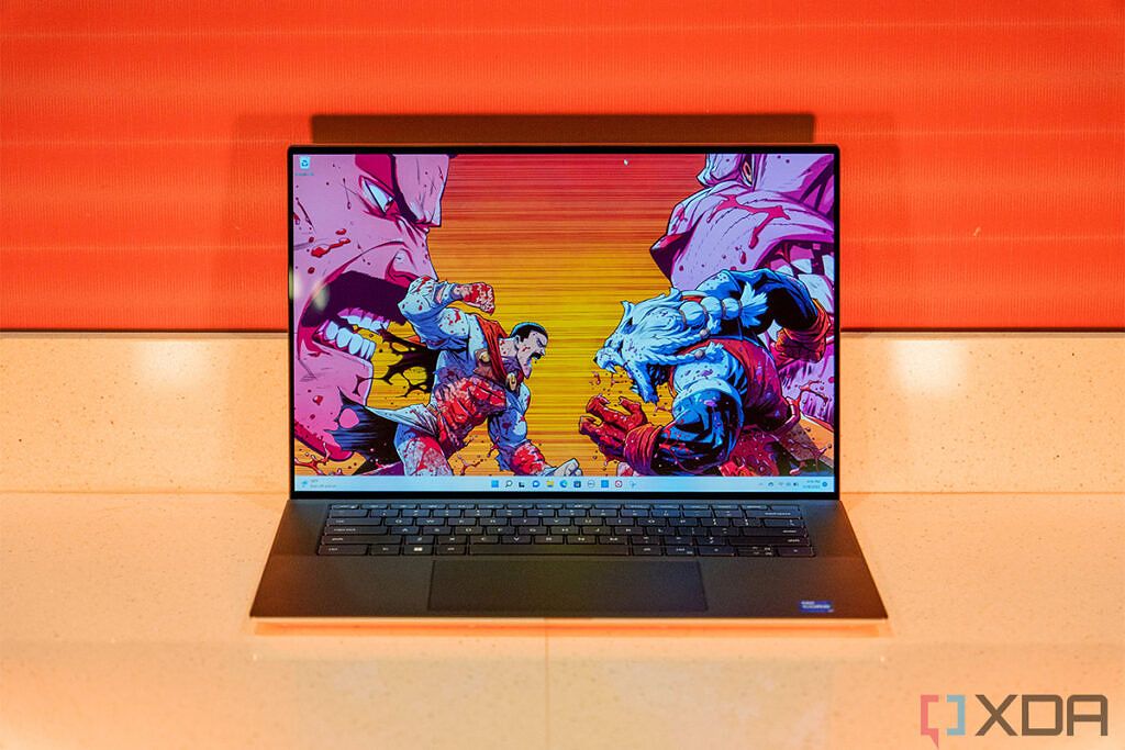 Front view of the Dell XPS 15