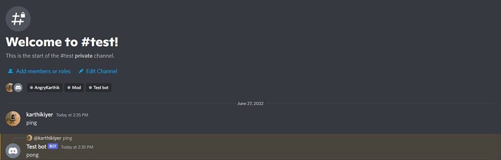 Discord bot now live