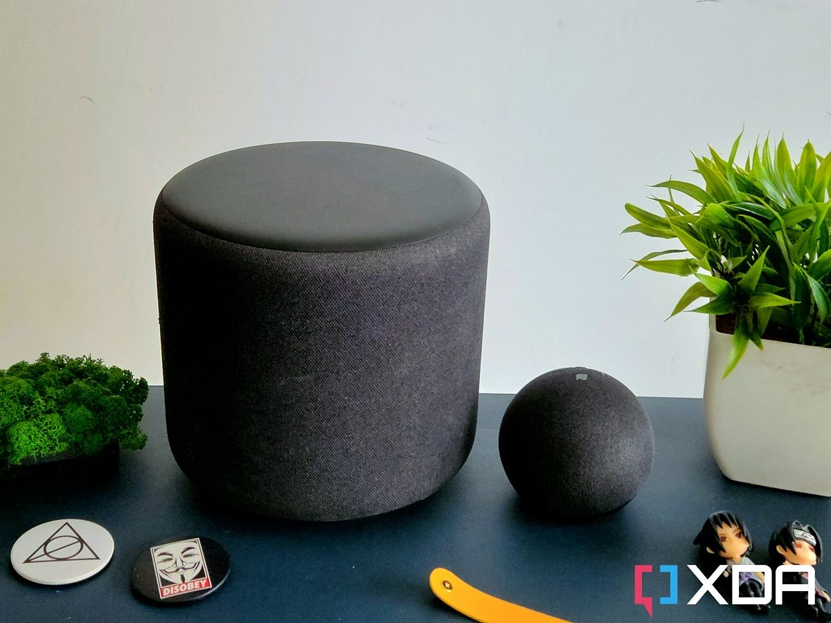 The Echo Studio smart speaker and Echo Sub are bundled together