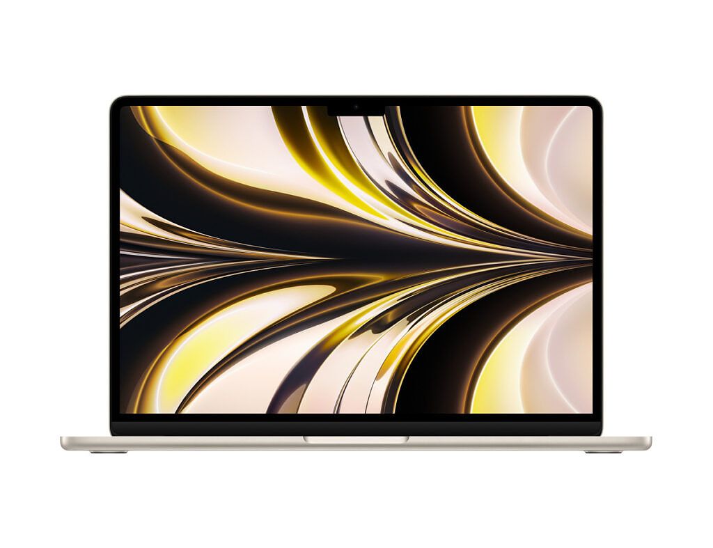 MacBook Air 2022 Starlight front view