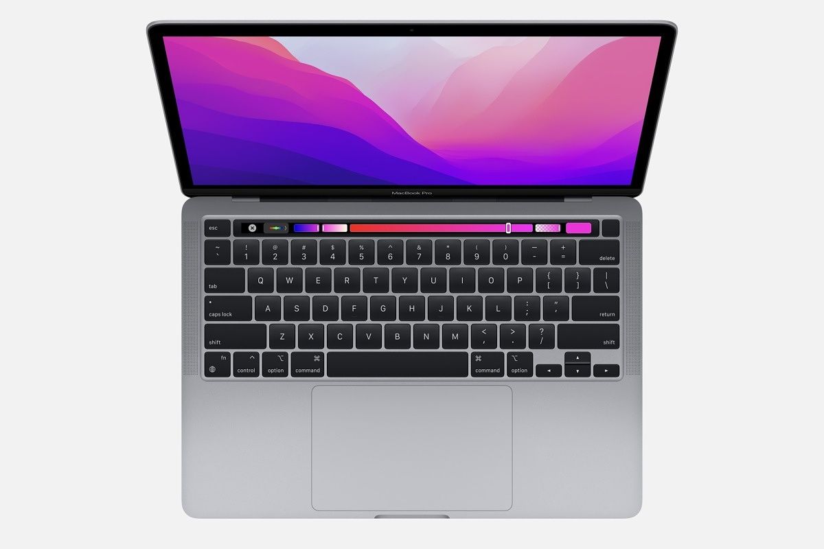 The Apple MacBook Pro M2 comes with a Touch Bar and is suitable for students working on audio and video editing.