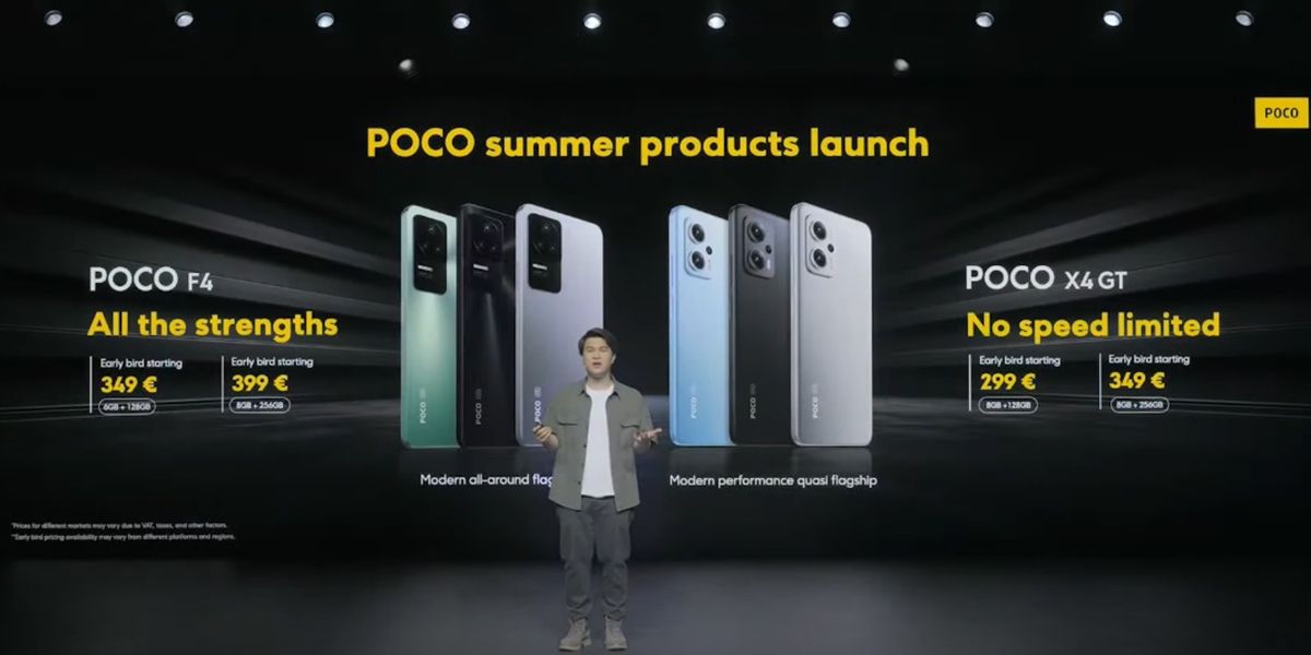 Xiaomi POCO F4 5G y POCO X4 GT: precio, características