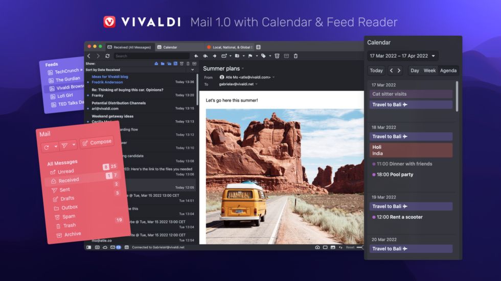 Vivaldi Mail client promo image
