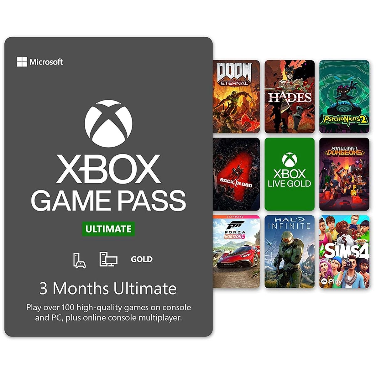 Xbox Game Pass Ultimate gives you access to over 100 games on Xbox and PC, including access to cloud gaming so you can play on the Surface Pro 9.