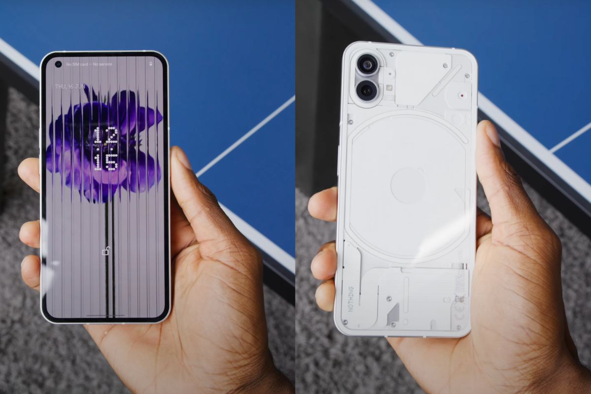 A first look at the front and back of the Nothing Phone 1