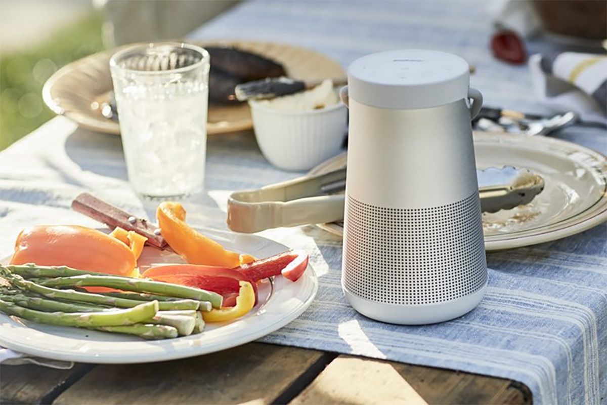 Best SoundLink Revolve Plus II on picnic table.