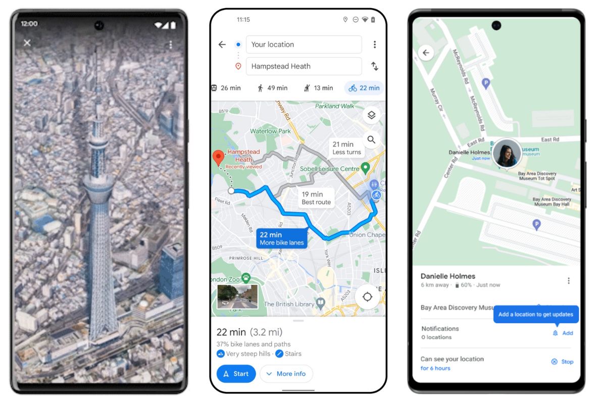 New Google Maps update will benefit tourists, cyclists, friends and family