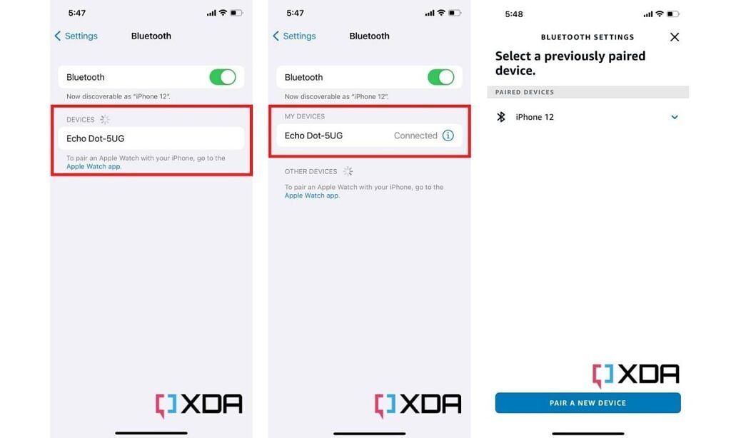 How to connect your iphone to echo speaker via bluetooth