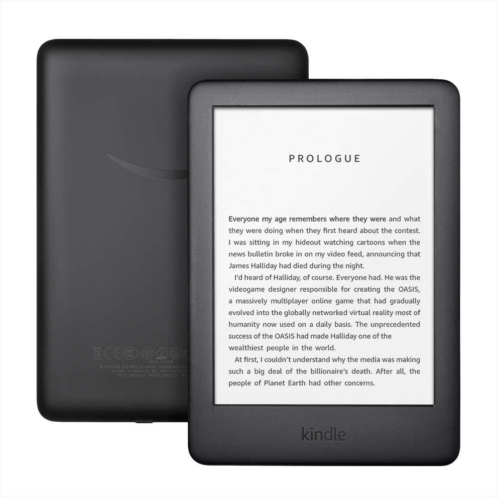 The Kindle 10th Gen offers a 6-inch E Ink display and up to 4 weeks of battery life.