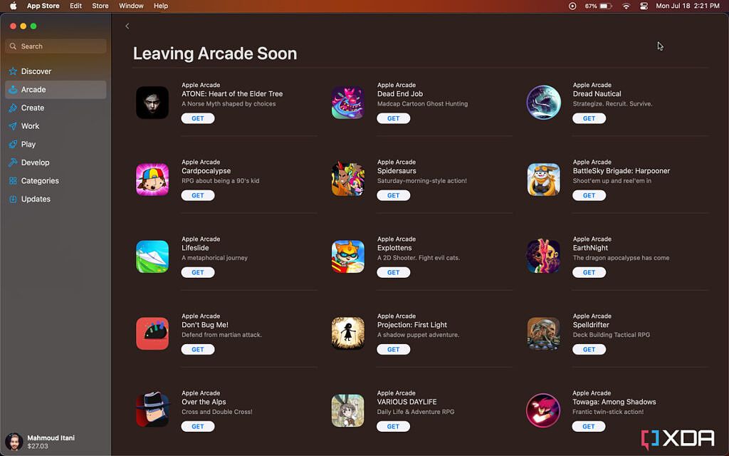 List of Apple Arcade games leaving the service on the Mac App Store