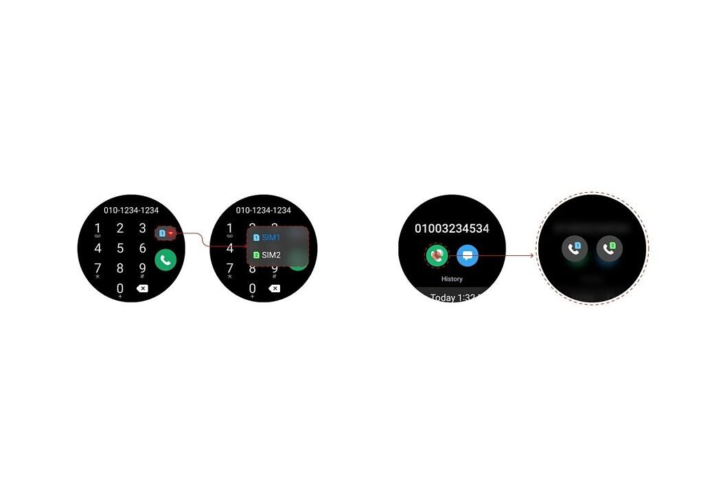 One UI Watch 4.5 dual-SIM support