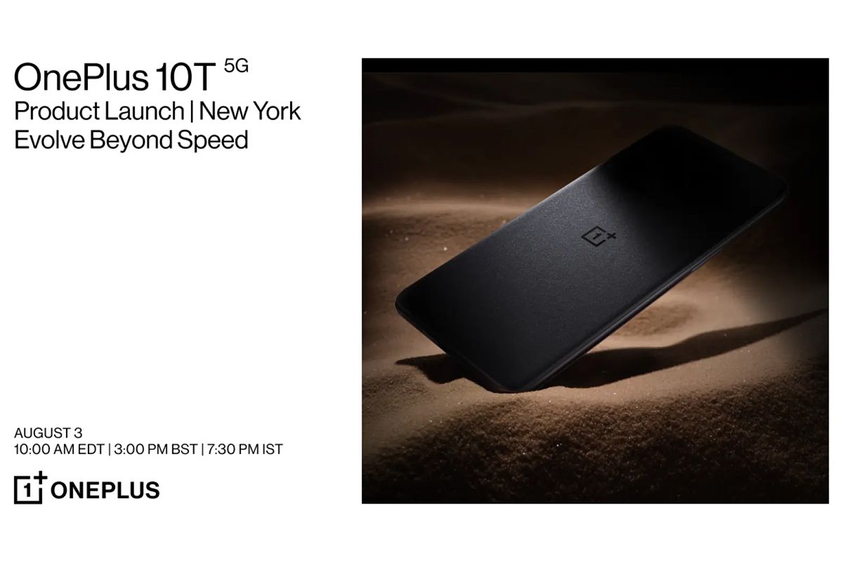 OnePlus 10T 5G launch invite.