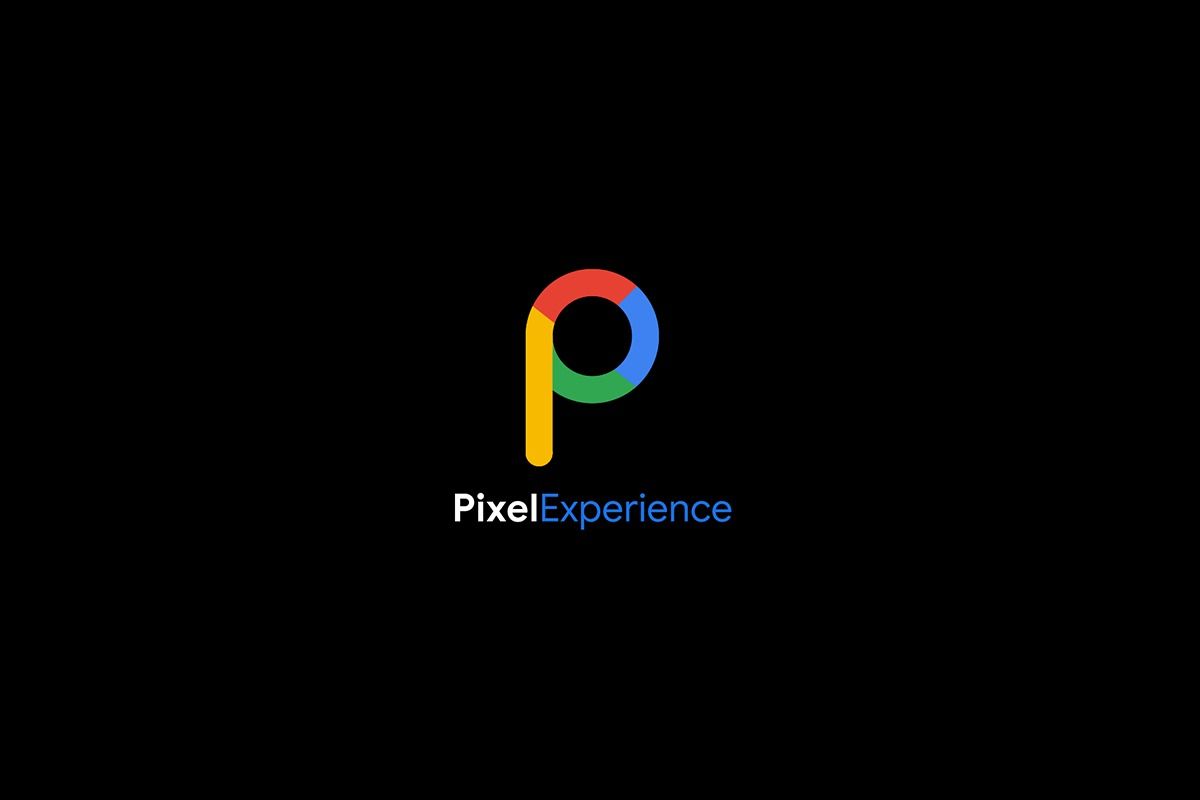 Pixel Experience logo on black background