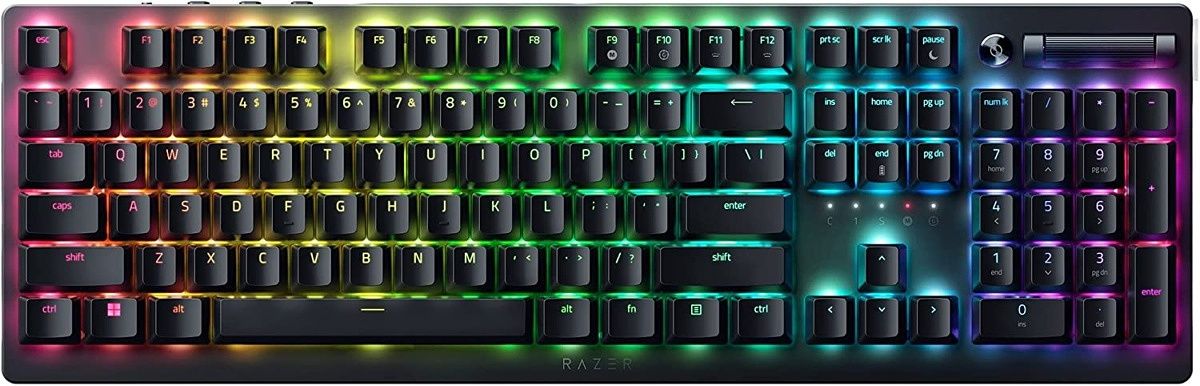 The Razer DeathStalker V2 series features Razer's new optical switches that offer precise actuation and durability up to 70 million keystrokes.