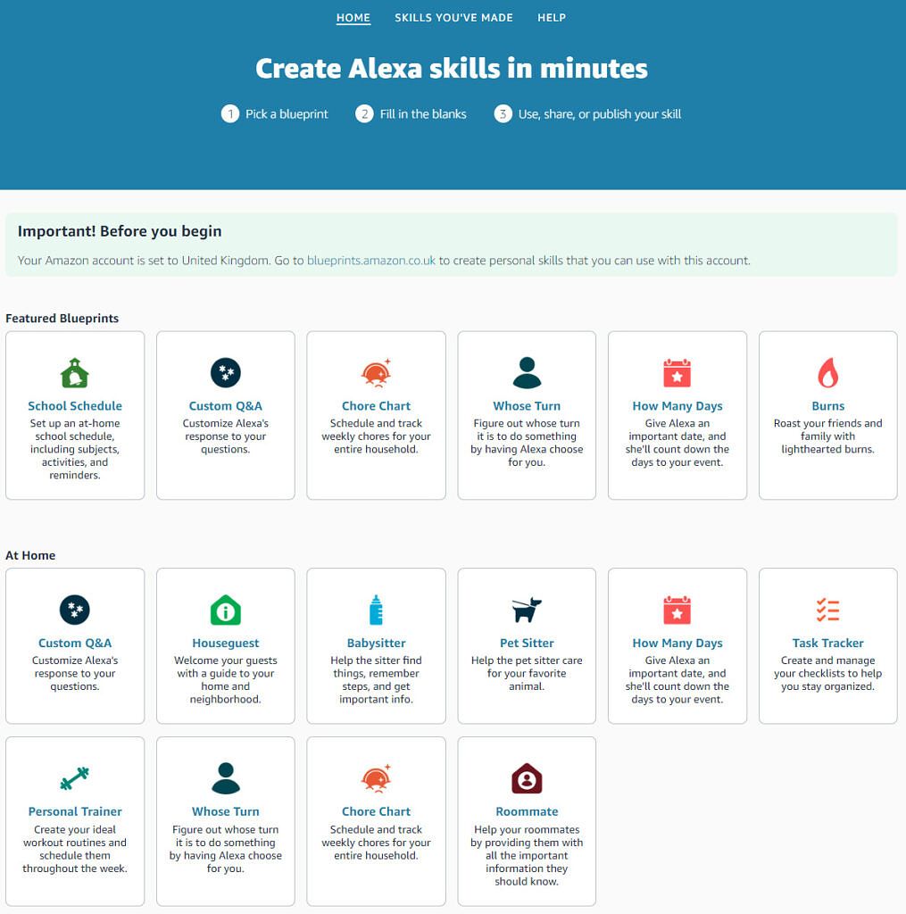 Sviluppare una skill per  Alexa: concetti fondamentali