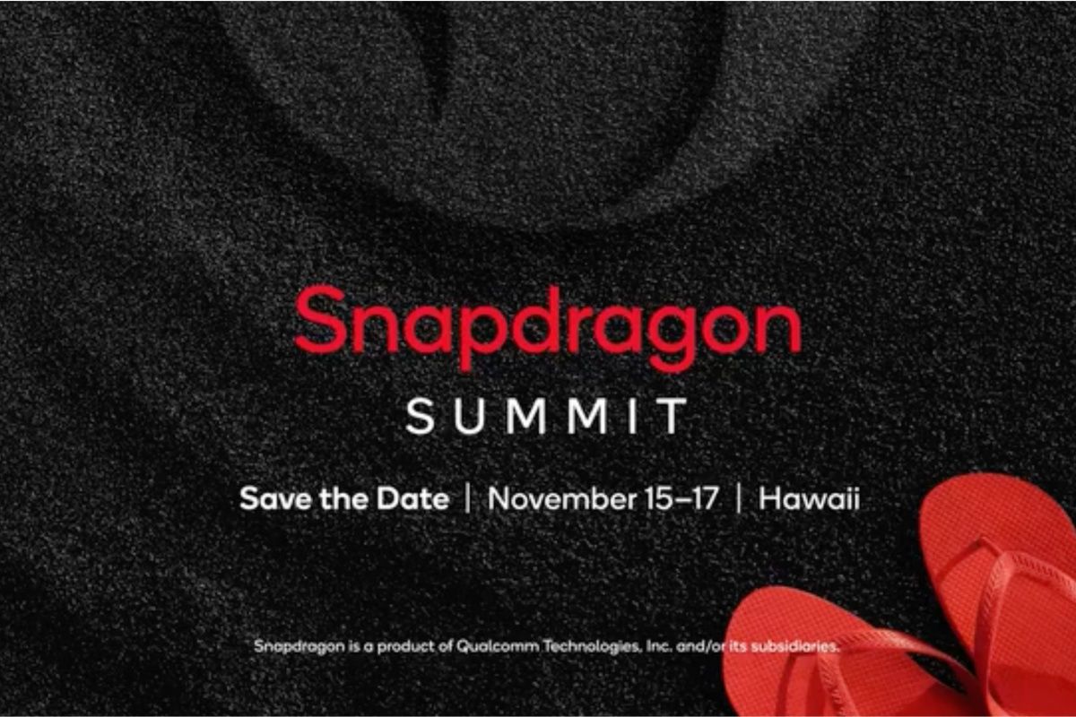 qualcomm snapdragon summit on a beach with red sandals