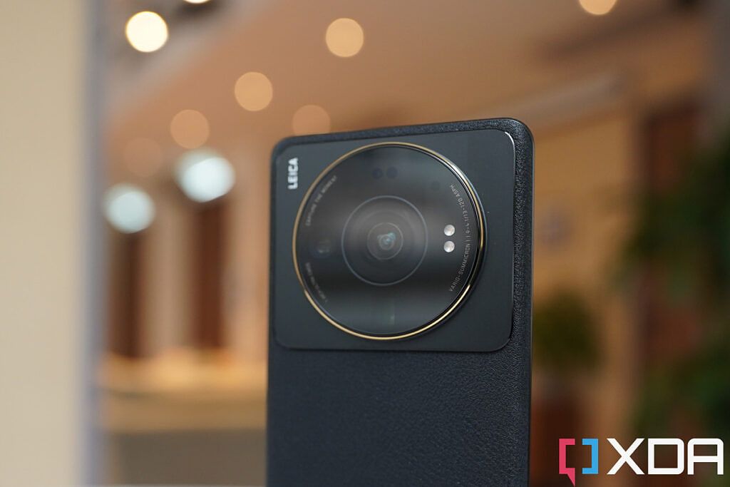 Xiaomi 12S Ultra camera module with gold ring