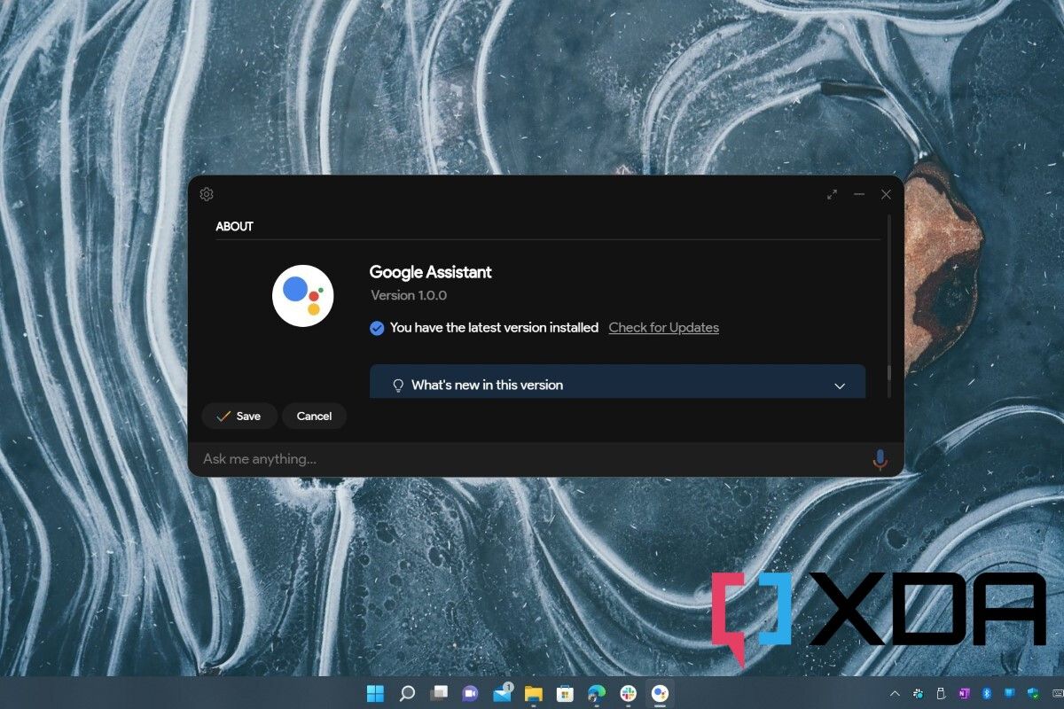 The unofficial Google Assistant client on Windows 11
