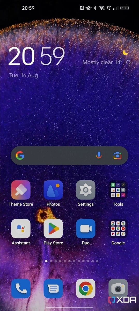 ColorOS 13 の大きなフォルダー。