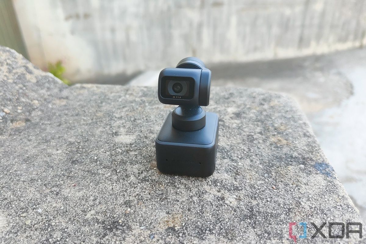 Front view of the Insta360 Link webcam