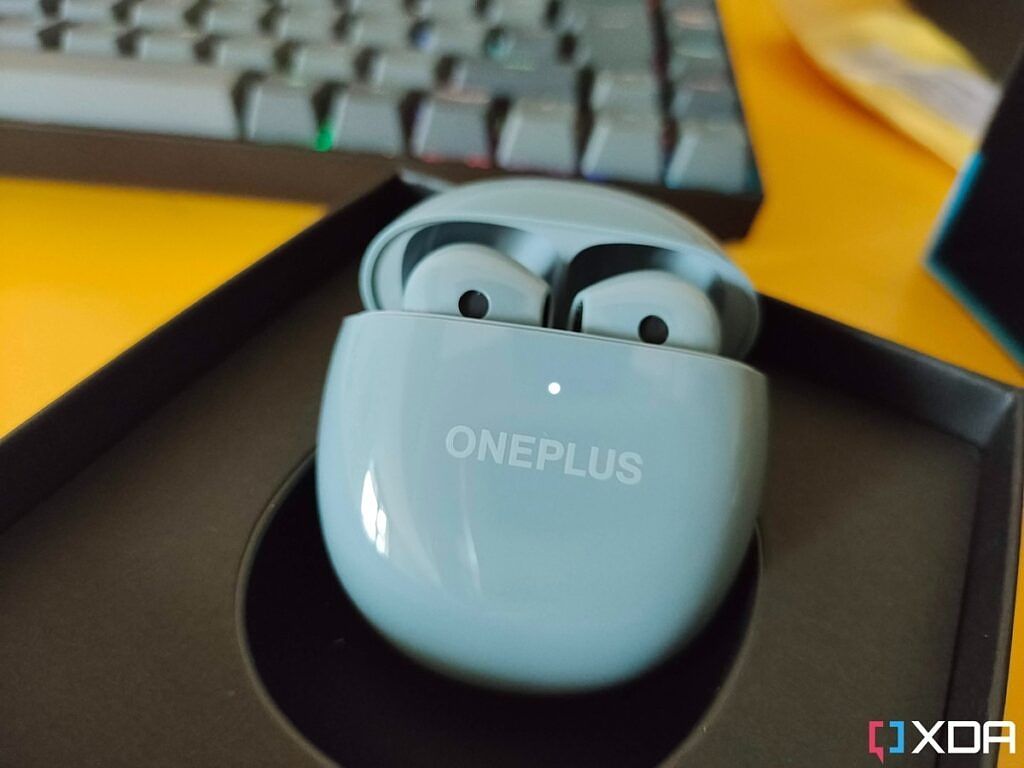 OnePlus Nord Buds CE lid half open