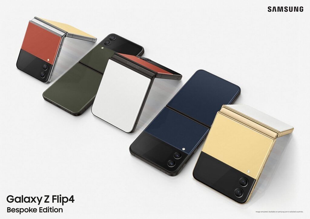Bespoke Edition Galaxy Z Flip 4 promotional image.