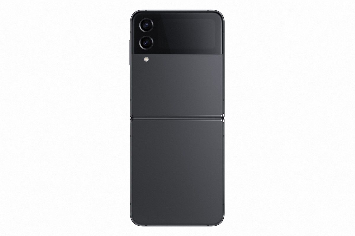 The Graphite grey color variant of the Galaxy Z Flip 4 looks exactly like the Galaxy Z Flip 3's Phantom Black colorway. This will be the default color for most users who'd prefer a basic look.