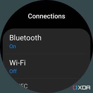 Bluetooth settings on Galaxy Watch 5