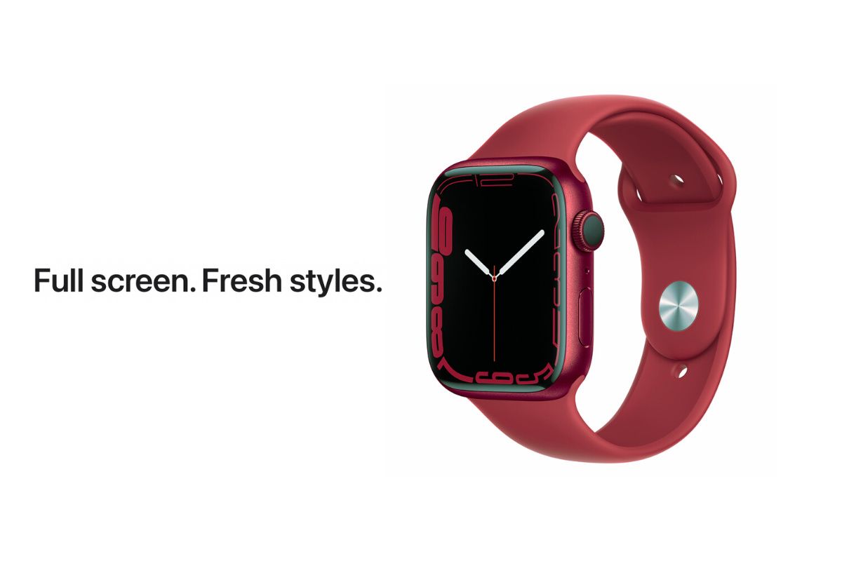 Apple Watch Series 7 Product Red altered