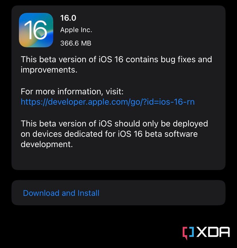 iOS 16 beta 6