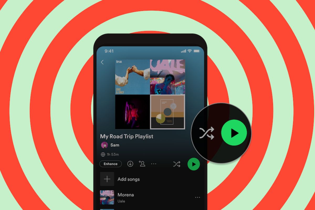 Spotify Shuffle Play Button