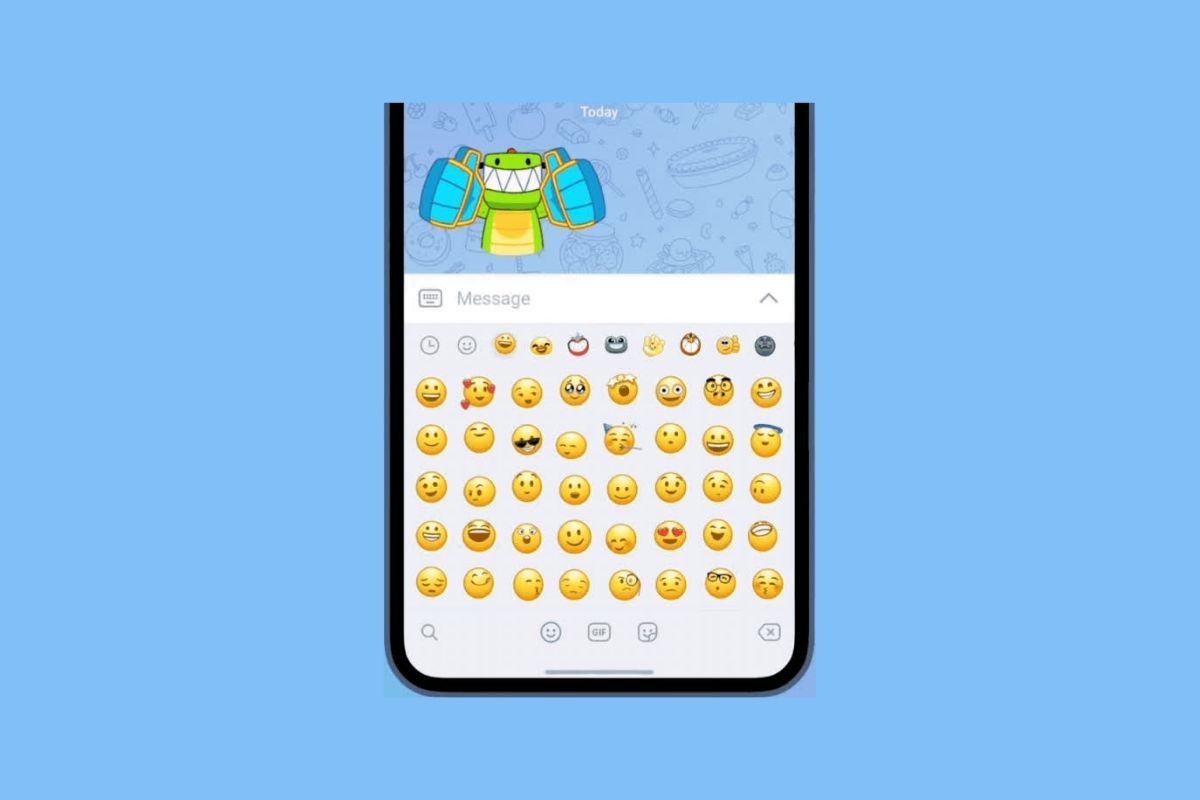 Telegram update was stalled by animated emoji