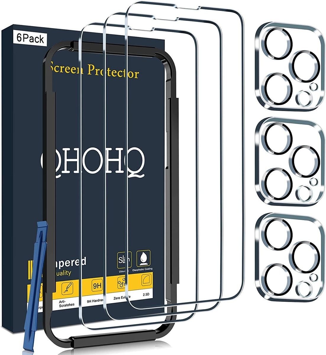 qhohq screen protector iphone 14 pro installation