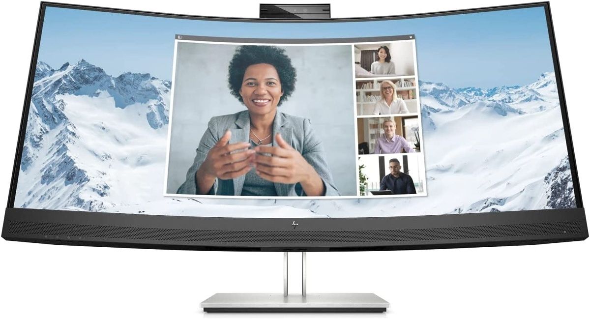 The HP E34m G4 34-inch monitor will let you enjoy your video conferencing in style. It sports HDMI connectivity, a 75Hz refresh rate, as well as a pop-up webcam and built-in speakers. Ultra-wide 3440x1440 resolution will also help you fit more on your screen at once.