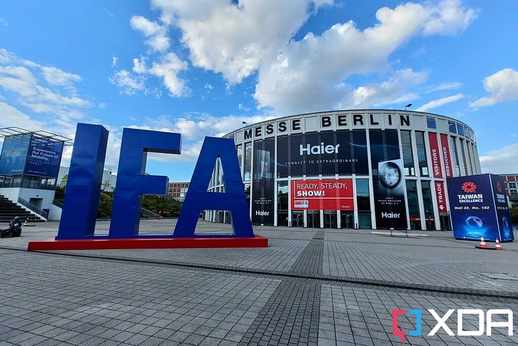 IFA Berlin logo in front of the Messe Berlin