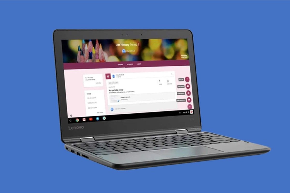 The Lenovo 300e Chromebook 2nd Gen is great for use in education thanks to it's built-tough design