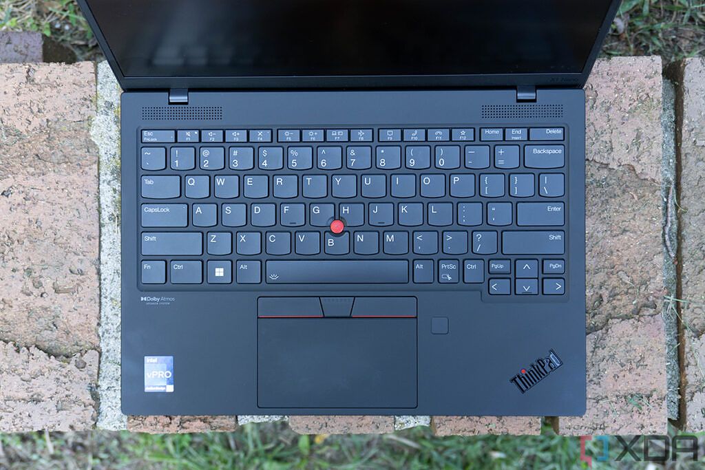 Top down view of ThinkPad keyboard
