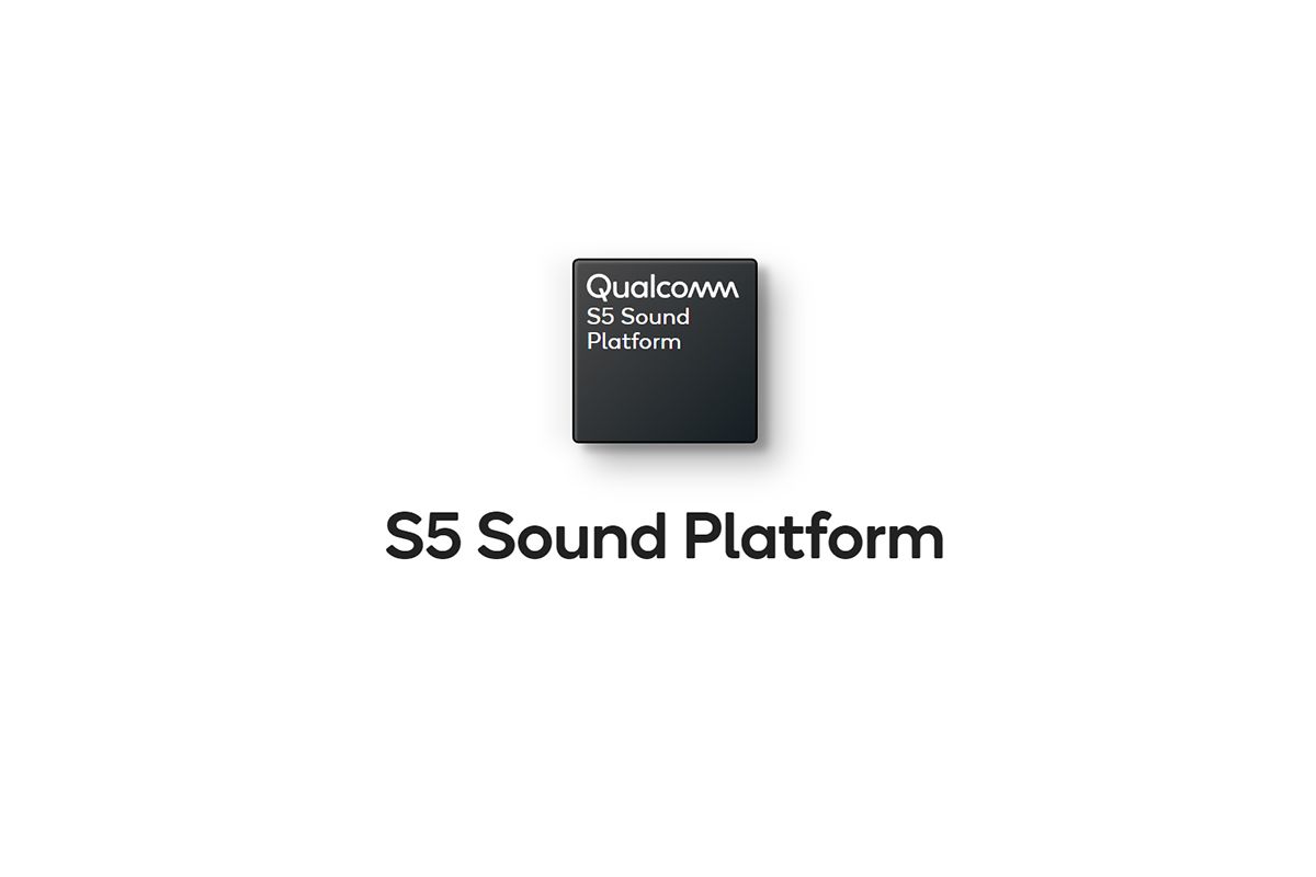 Qualcomm S5 Sound platform branding on white background.