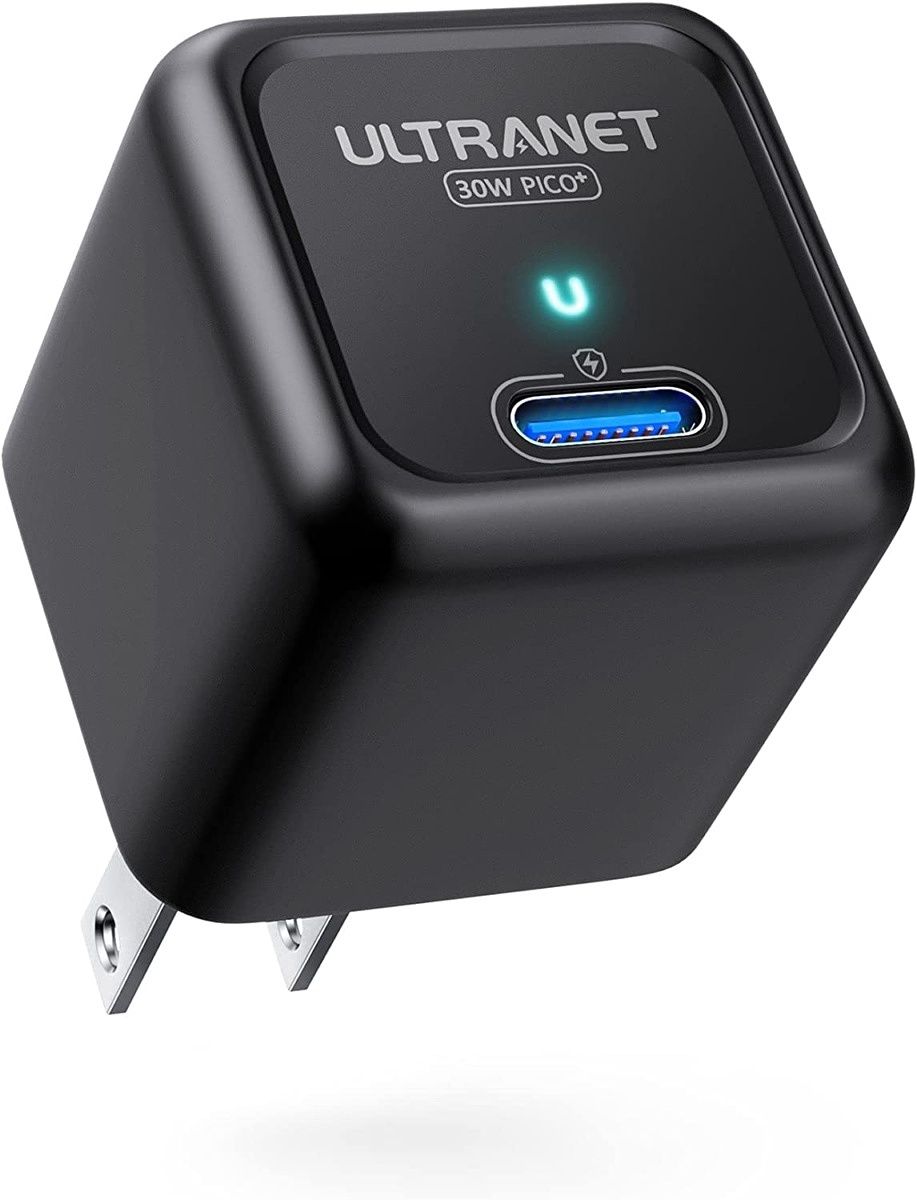 This is one of the cheapest GaN chargers on the market. The compact charger takes less space and offers 30W of power output, allowing you to charge your iPhone at maximum speed. It supports USB PD 3.0 and PPS charging and has a sensor that continuously monitors temperature and current to prevent overheating. 