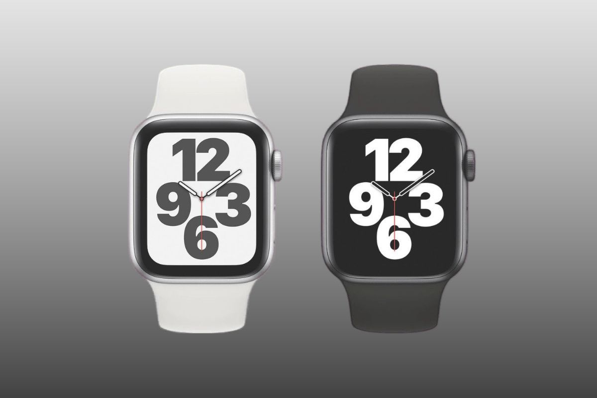 Apple Watch SE on a gradient background