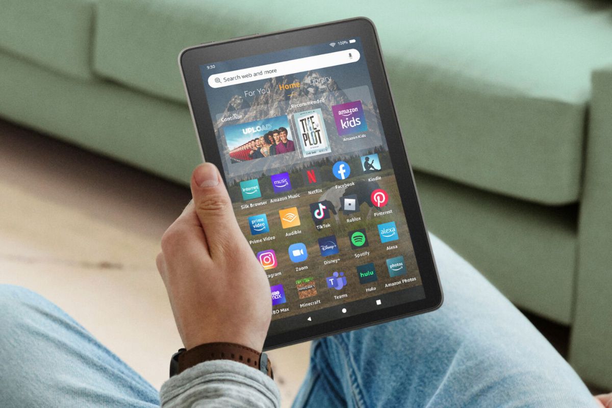 Amazon's latest 8-inch tablet with support for books, music and videos. 